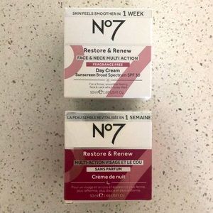 N 7 Restore & Renew Bundle: face & neck multi action day spf 30 and night cream